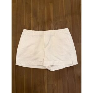 Old Navy Womens Shorts White Cotton Blend Size 8 Casual Everyday